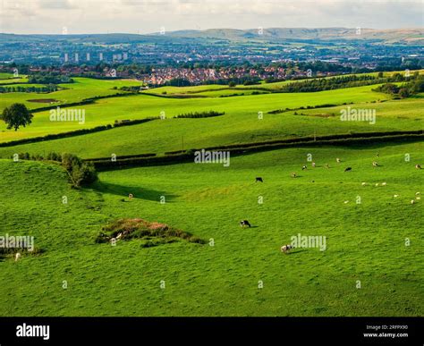 Aerial Photo Of Tandle Hill Country Park In Royton Oldham Manchester