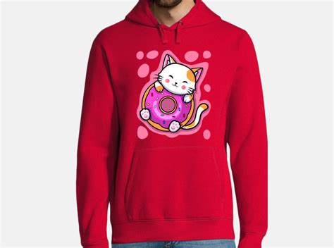 Sudadera Cute Kawaii Cat Donut Japanese Anime Latostadora México