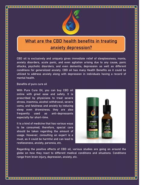 PPT What Are The CBD Health Benefits In Treating Anxiety Depression