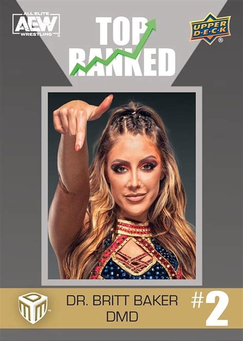 AEW UPPER DECK E PACK MATCH DATED MOMENTS 2022 TOP RANKED DR BRITT