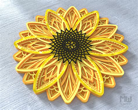 Sunflower Cardstock Svg