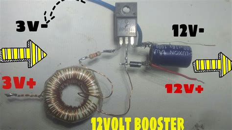 How To Make 37v To 12v Boost Converter Circuit At Home Dc To Dc Voltage Boost Converter Youtube