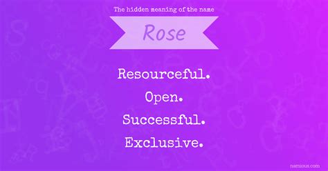 The hidden meaning of the name Rose | Namious