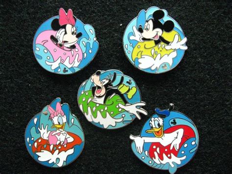 Disney Wdw Hidden Mickey Inner Tube Set 5 Pins Disney Trading Pins Hidden Mickey