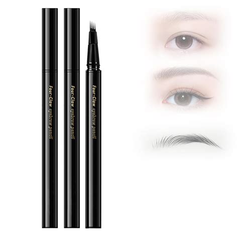 Yazoeiaing 2024 New 3D Waterproof Microblading Eyebrow Pen 4 Fork Tip