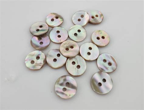 Pcs Mm Genuine Pink Abalone Shell Disc Buttons Sewing Supply