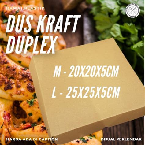 Jual Dus Kraft Laminasi Duplex Ukuran 25x25x5 Cm Di Jual Per Lembar