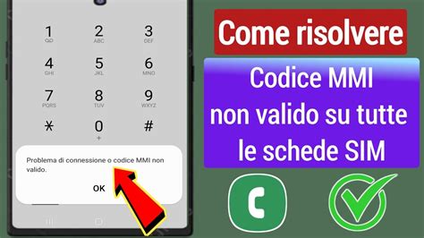 Correggere Il Problema Di Connessione O Il Codice MMI Non Valido