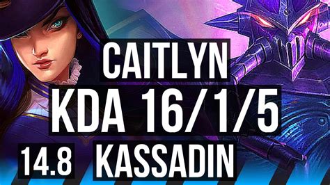 Caitlyn Vs Kassadin Mid 1615 6 Solo Kills Legendary 1200