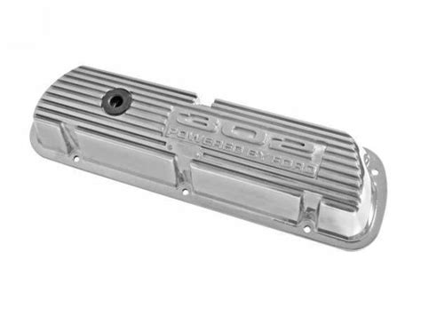 Mustang 302 Polished Aluminum Valve Covers Pair