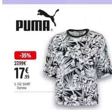 Promo Tee Shirt Femme Puma Chez Intersport