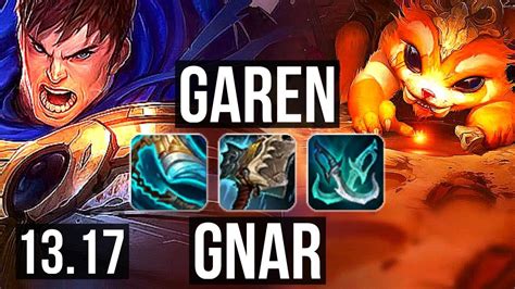 Garen Vs Gnar Top M Mastery Games Dominating Na