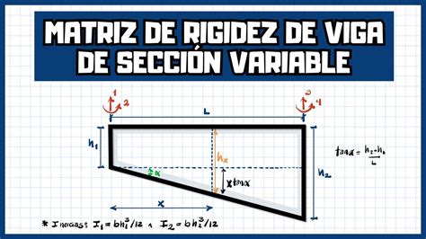 ANÁLISIS MATRICIAL DE ESTRUCTURAS SECCIÓN VARIABLE FLEXIBILIDAD Y