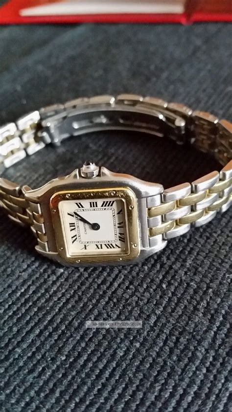 Uhr Cartier Panthere Bicolor Analog Damen Mit Zertifikat