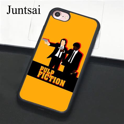 Juntsai Pulp Fiction Movie Cases For Iphone 5 5s Se 6 6s 7 8 Plus X