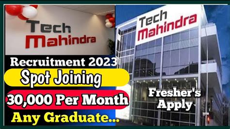 Tech Mahindra Recruitment Tech Mahindra Th Pass Jobs Tech