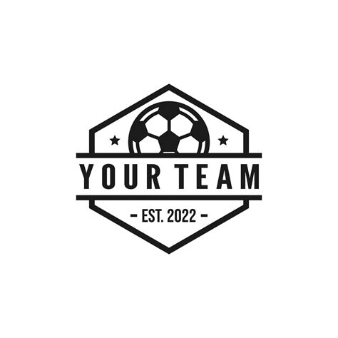 Soccer team emblem logo design vector illustration 18937576 Vector Art ...