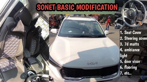 Kia Sonet Basic Modifications Sonet 2022 Modified Sonet Base Model