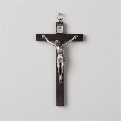 Small Black Wood Crucifix 4 The Catholic Company