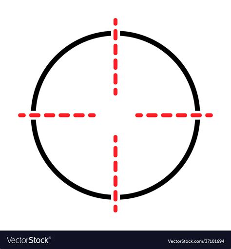 Sight gun icon modern target crosshair symbol Vector Image