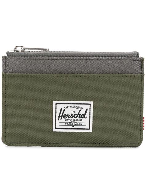 Herschel Supply Co Two Tone Zipped Wallet Green