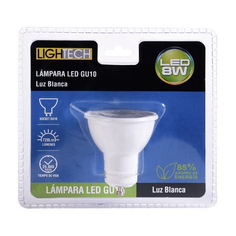 Dicroico Led Lightech Gu10 8w Luz Fría Promart