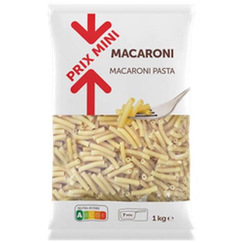 Macaroni Prix Mini 1 Kg La Belle Vie Courses En Ligne