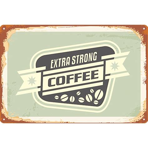 Buy Retro Coffee Metal Plate Tin Sign Vintage Poster For Bar Pub