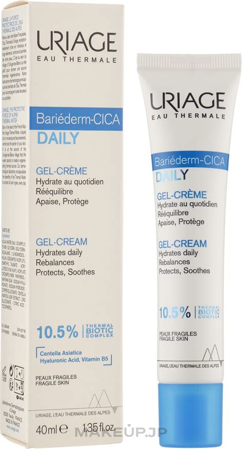 Daily Gel Cream Uriage Bariederm Cica Daily Gel Cream Makeup Jp