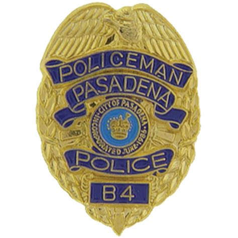 Pasadena Police Officer Badge Pin 1" | Michaels