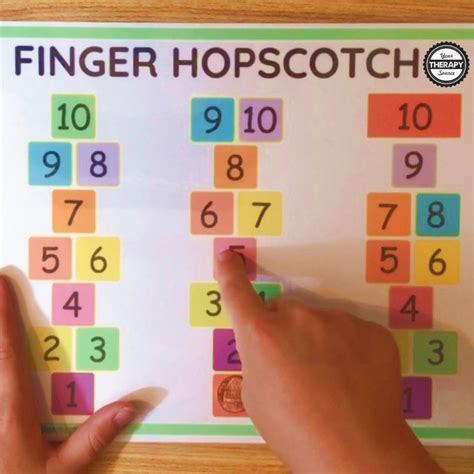 Fine Motor Exercise Finger Hopscotch Your Therapy Source