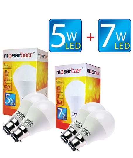 5w And 7w Eco Led Bulb B22 Pack Of 4 At Rs 310piece Eco Led Combo In New Delhi Id 15653465355