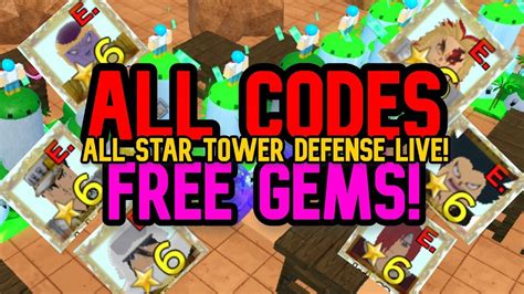 [all Codes] Playing All Star Tower Defense With Subscribers Youtube