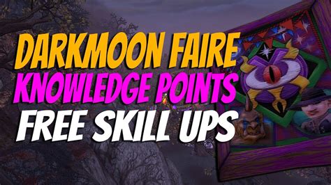 Wow The War Within Get The Darkmoon Faire Knowledge Points