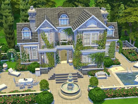 here is my Cottagecore Style Manor Found in TSR Category 'Sims 4 Residential Lots' | Sims, Sims ...