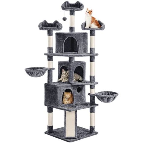 Árbol Rascador Para Gatos Torre Escalador Para 1 3 Gatos 50x50x130cm Con Ofertas En Carrefour