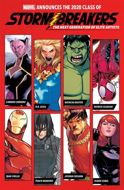 Marvel Comics Unveils Marvel S Stormbreakers Artist Program The Next