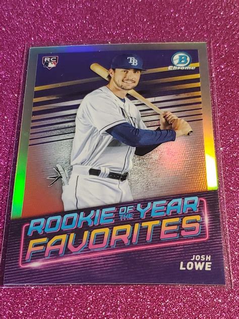 Josh Lowe 2022 Bowman Chrome Rookie Of The Year Favorites ROYF 11 Tampa