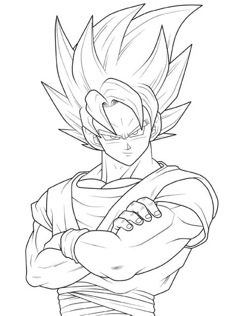 Dibujos De Goku Para Colorear Colorear