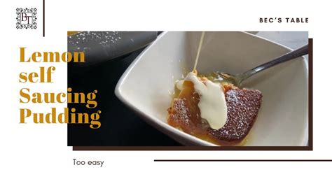 Quick And Easy Lemon Self Saucing Pudding YouTube