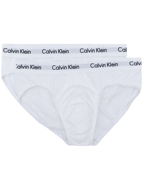 Calvin Klein Underwear 4 Pack Cotton Classic Low Rise Hip Briefs In