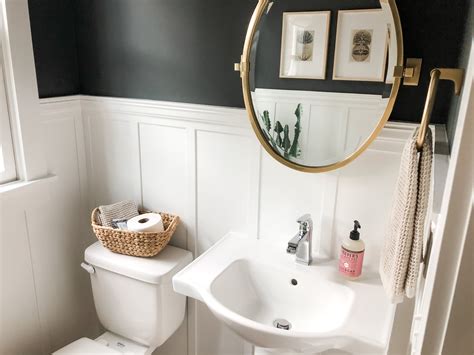 Bold Half-bath with Board & Batten — Love & Lilly