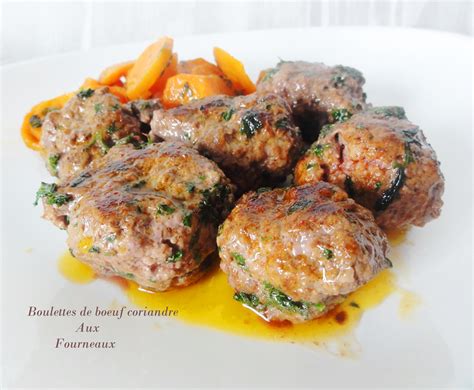 Boulettes de boeuf à la coriandre fraiche Aux Fourneaux