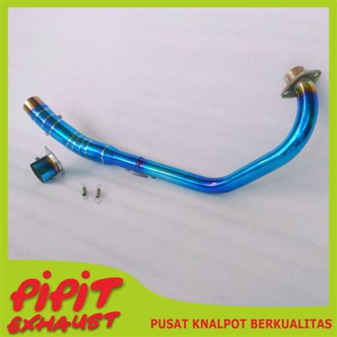 Jual Pipa Leher Knalpot Bluemoon Vixion New Old Nvl Plus Adaptor Pnp