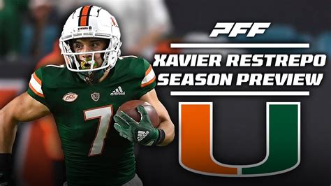 Xavier Restrepo Miami WR Season Preview PFF CFB Show YouTube