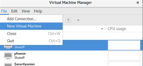 Virtual Machine Manager KVM QEMU