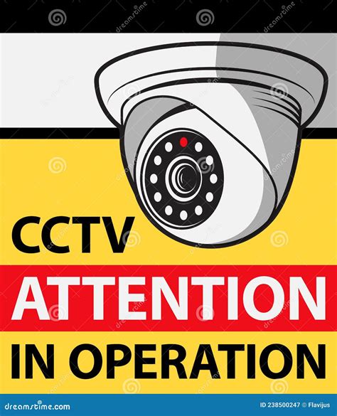 Símbolo O Signo De Cámara De Video Cctv De Vigilancia Ilustración del