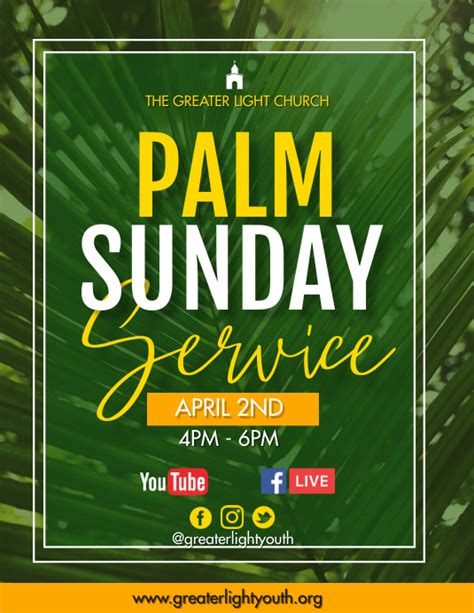 Copy Of Palm Sunday Postermywall