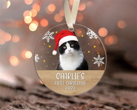 Personalized Cat Ornament Custom Cat Ornament Cat Lover Ts Custom