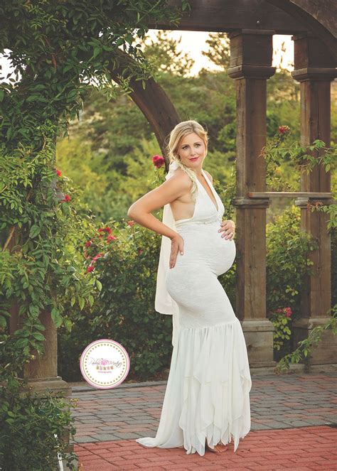 Cecily Gown Lace Mermaid Style Halter Maternity Gown Maternity